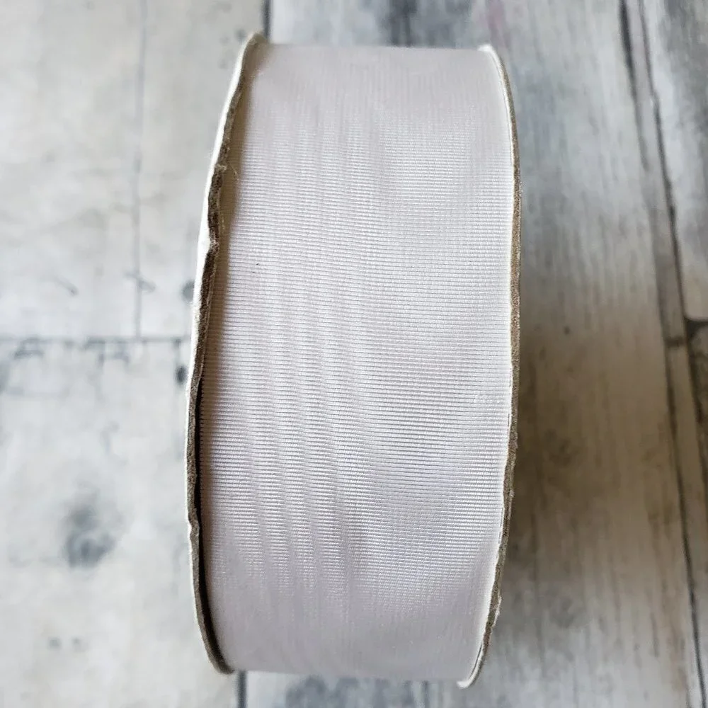 Unused Morie White Ribbon 1.5
